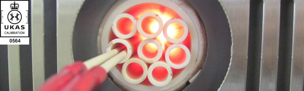 Thermocouple Calibration thermocouples in calibration furnace