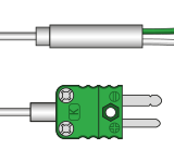 Type K miniature thermocouple – compact probe for tight-space and precision measurements