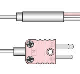 Miniature Type N thermocouple for compact high-temperature measurement in confined spaces